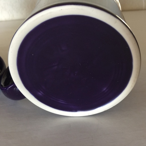 2 Homer Laughlin Fiesta Purple Egg Plant Mugs - Picture 4 of 7